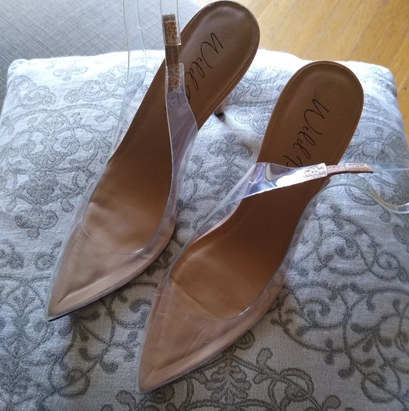 Transparent Clear Pointed Toe Stilettos - Picture 1 of 7